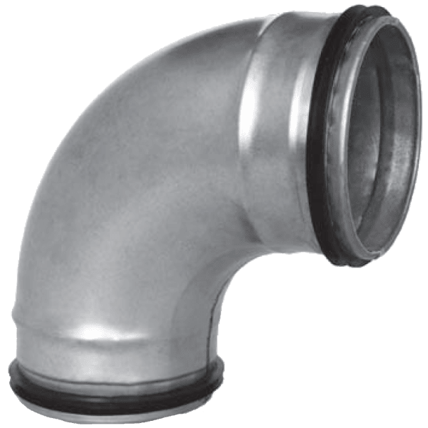 Zoom bild av Böj 90° ventilation 200 mm, Flexit
