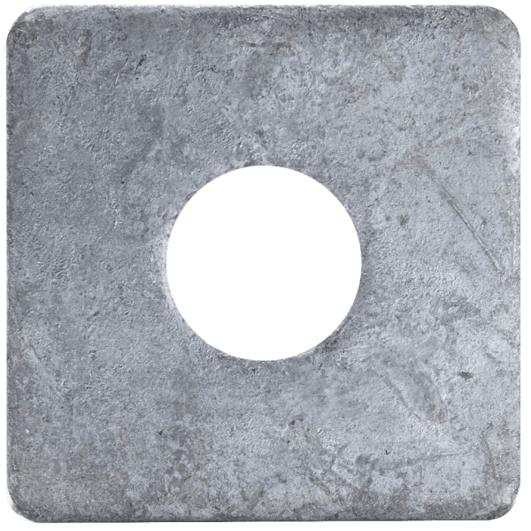 Zoom bild av Fyrkantsbricka elförzinkade 9 mm x 25 mm x 3,0 mm 4 st, Fast