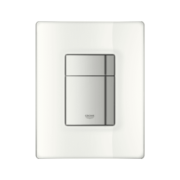 Zoom bild av Tryckplatta Skate Cosmopolitan månvit glas, GROHE