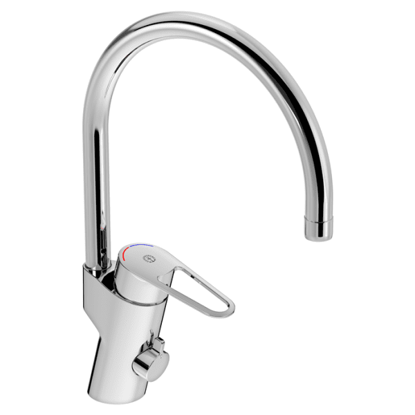 Zoom bild av Köksblandare Nya Nautic hög pip och diskmaskinsavstängning energiklass B, Gustavsberg