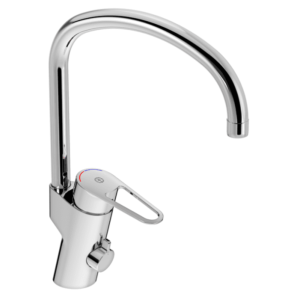 Zoom bild av Köksblandare Nya Nautic hög pip och diskmaskinsavstängning energiklass C, Gustavsberg