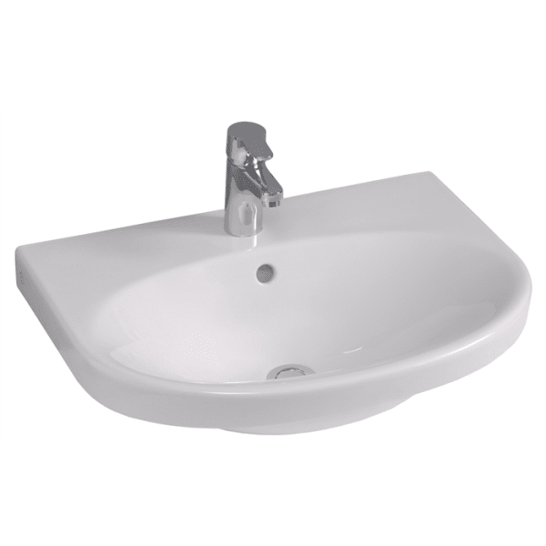 Zoom bild av Tvättställ Nautic 5556 för bult/konsolmontage 56 cm, Gustavsberg