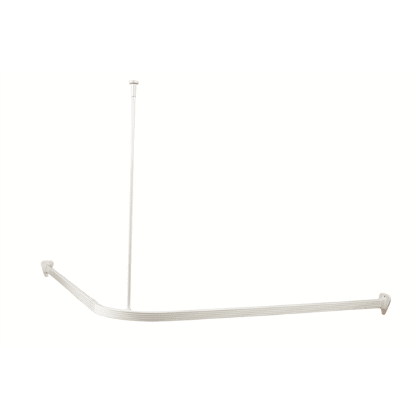 Zoom bild av Duschdraperistång Safir 90 cm x 90 cm med takfäste vit, Arrow