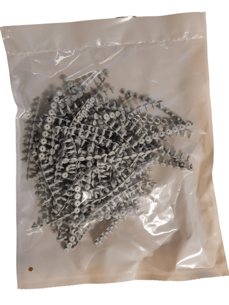 Zoom bild av EKAFIX plaststift PVC grå 1000 st
