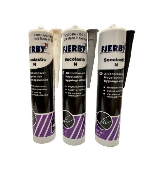Zoom bild av Secolastic N Silikon svart (300 ml), Fjerby