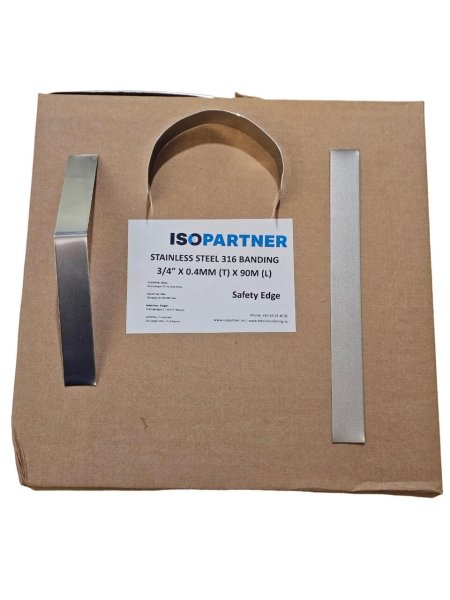 Zoom bild av Stålband 19 mm (¾") x 0,4 mm, Safety E