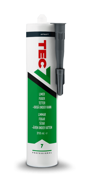 Zoom bild av Lim & Fogmassa antracit (310 ml), Tec7