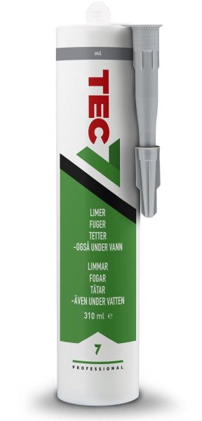 Zoom bild av Lim & Fogmassa grå (310 ml), Tec7