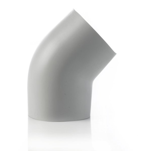 Zoom bild av Böj 45° PVC grå Ø193 mm, Danmat