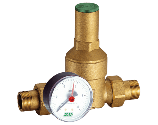 Zoom bild av Tryckreduceringsventil FAR2805 med manometer R20, Cimberio